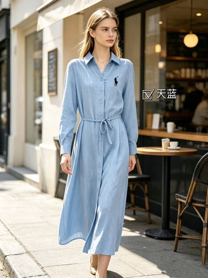 Polo Long Shirt (Sky)