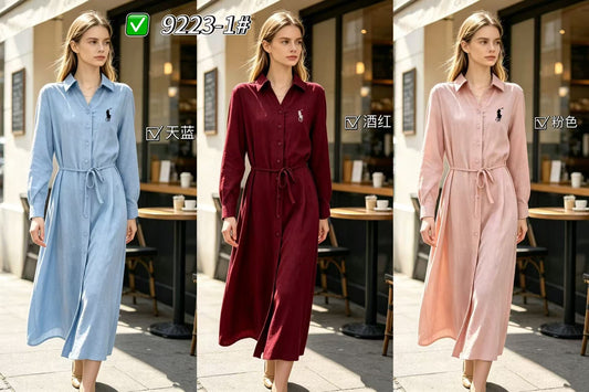 Polo Long Shirt (Sky)