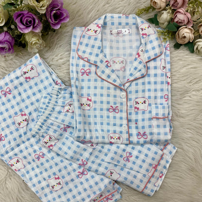 Sky Check Hello Kitty PJ Set (3pc)