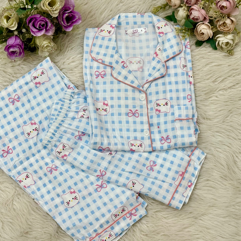 Sky Check Hello Kitty PJ Set (3pc)