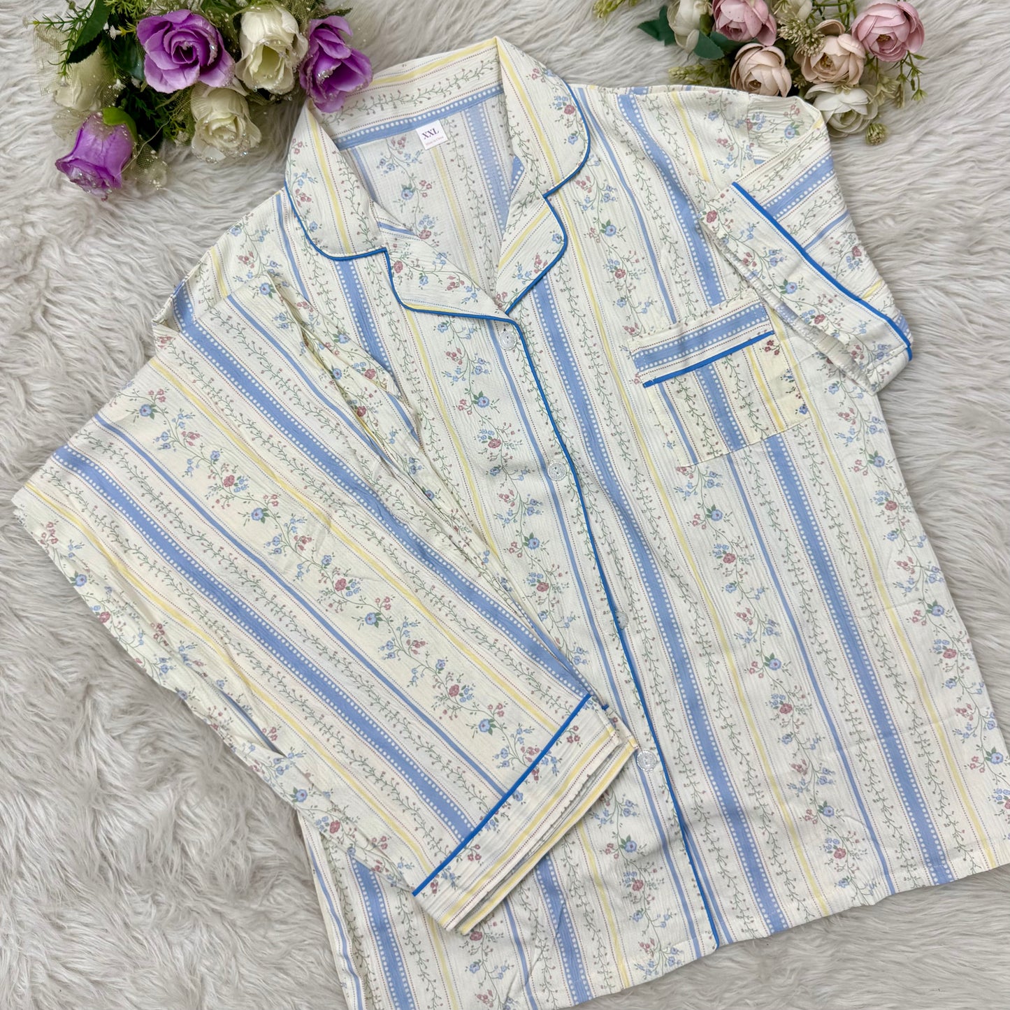 Half Sleeve floral PJ Set (2pc)