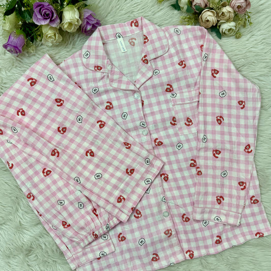 Full Sleeve Red Phone PJ Set (2pc)